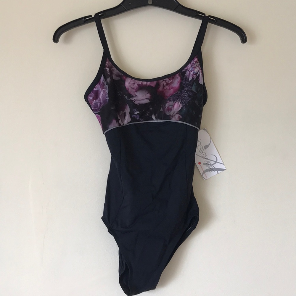 Ainsliewear Leotard w/ Floral Print